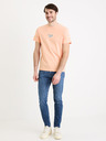 Celio Apricotfarbenes Herren-T-Shirt Celio Gexchaina