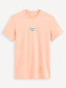 Celio Apricotfarbenes Herren-T-Shirt Celio Gexchaina