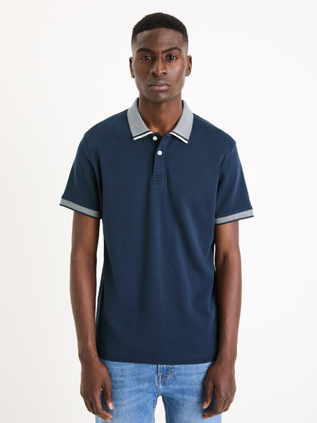 Celio Dunkelblaues Herren-Poloshirt Basic Celio Gesort