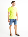 Celio Gelb-grünes Herren-T-Shirt Celio Deside