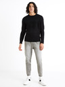 Celio Schwarzer Herren-Basic-Pullover Celio Defields