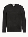 Celio Schwarzer Herren-Basic-Pullover Celio Defields