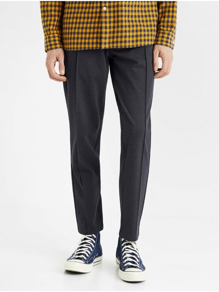 Celio Dunkelblaue Herren-Cropped-Hose Celio Cobozal