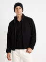 Celio Schwarzer Herren-Fleece-Kapuzenpullover Celio Cepolaire