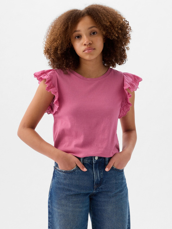 GAP Kinder-T-Shirt mit Rüschen GAP