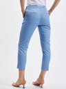 Orsay Blaue gepunktete Damen-Cropped-Hose ORSAY