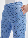 Orsay Blaue gepunktete Damen-Cropped-Hose ORSAY
