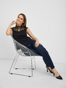 Orsay Schwarzes Damen-T-Shirt mit Spitzendetail ORSAY