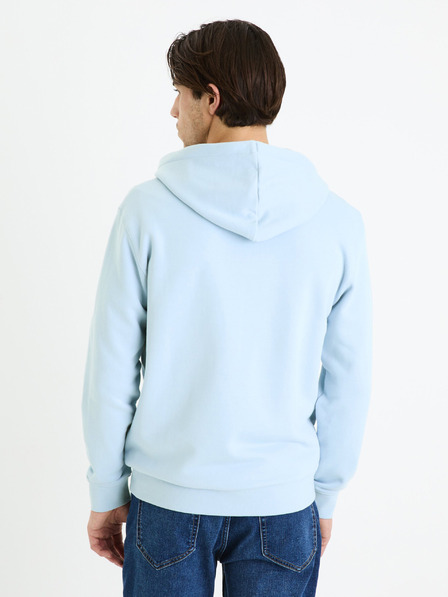 Celio Hellblaues Herren-Basic-Sweatshirt Celio Fethree