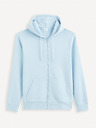 Celio Hellblaues Herren-Basic-Sweatshirt Celio Fethree