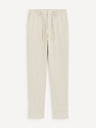 Celio Cremefarbene Herrenhose Celio Gocarre