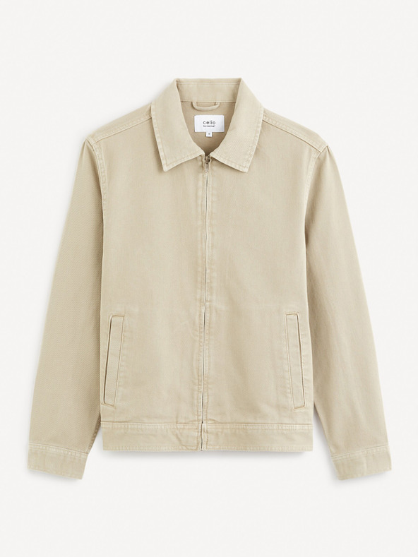 Celio Beige Herren Jeansjacke Celio Gudean