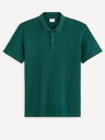 Celio Dunkelgrünes Herren-Poloshirt Basic Celio Feflame
