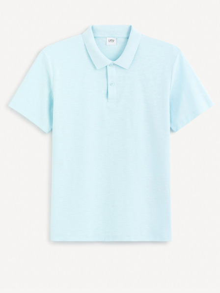 Celio Türkisfarbenes Herren-Poloshirt Celio Feflame