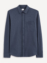 Celio Dunkelblaues Herrenhemd Celio Gaselle