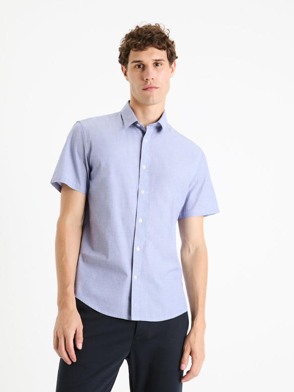 Celio Hellblaues Herrenhemd Celio Fafilemc