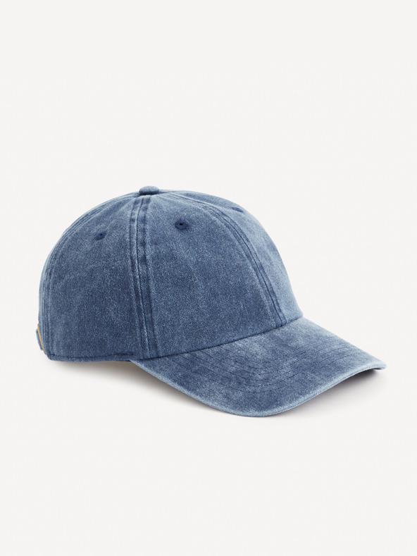 Celio Blaue Herren Denim Kappe Celio Gicapwash