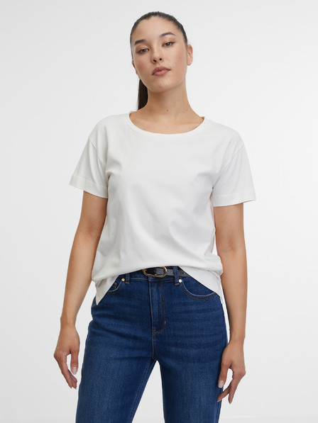 Orsay Cremefarbenes Damen-T-Shirt ORSAY