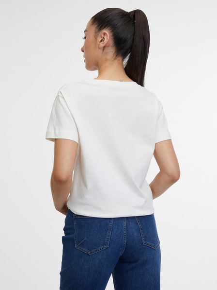 Orsay Cremefarbenes Damen-T-Shirt ORSAY