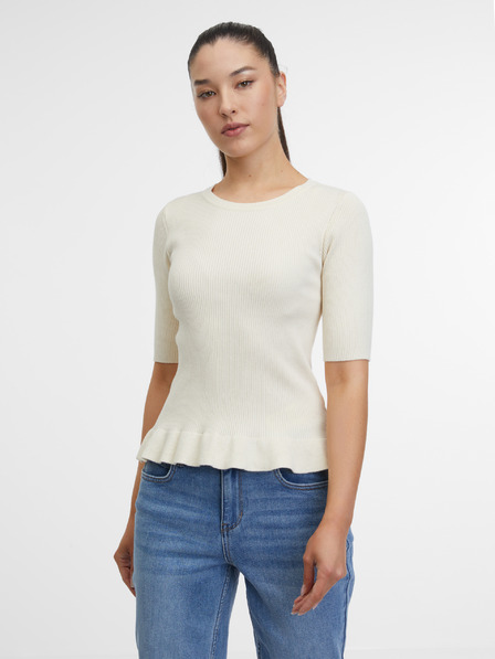 Orsay Cremefarbenes Damen-T-Shirt ORSAY