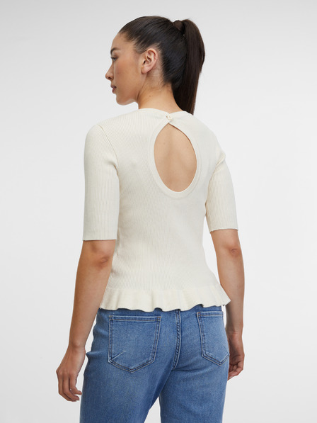 Orsay Cremefarbenes Damen-T-Shirt ORSAY