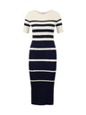 Orsay Blau gestreiftes Damenkleid ORSAY