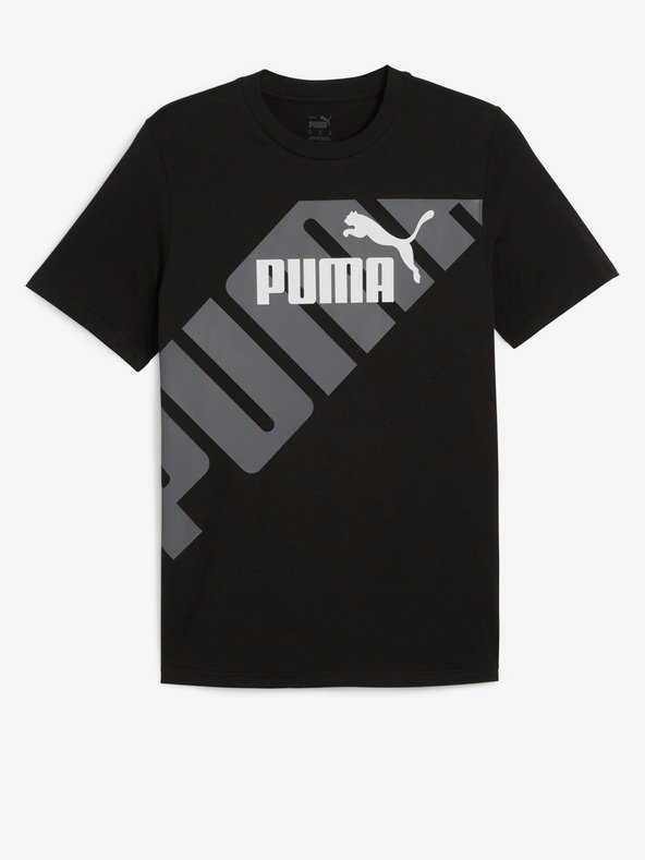 Puma Schwarzes Herren Puma Power Graphic Tee