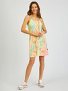 Sam 73 Grün und gelb gemustertes Damen-Sommerkleid SAM73 Diops