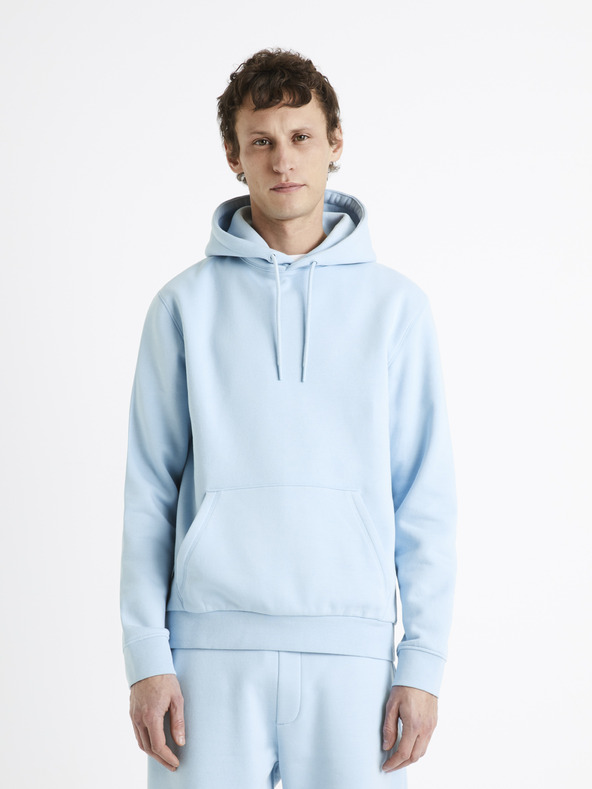 Celio Hellblauer Herren Hoodie Celio Vesix