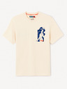 Celio Cream Herren Kurzarm T-Shirt Celio Dragonball