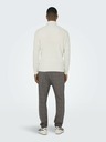 ONLY & SONS Cremefarbener Herren-Rippstrick-Rollkragen ONLY & SONS Al