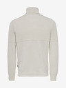 ONLY & SONS Cremefarbener Herren-Rippstrick-Rollkragen ONLY & SONS Al