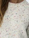 ONLY Cream Gemusterter Pullover für Damen ONLY Gracie