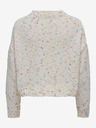 ONLY Cream Gemusterter Pullover für Damen ONLY Gracie