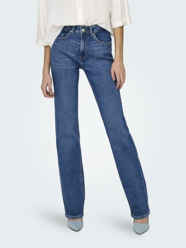ONLY Blaue Damen Bootcut-Jeans ONLY Everly