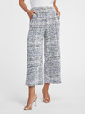 Orsay Blau und cremefarbene Damen-Tweed-Culottes ORSAY