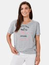 Sam 73 Graues bedrucktes Damen-T-Shirt SAM 73 Annabel