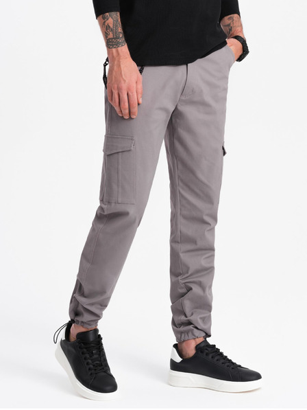 Ombre Clothing Graue Herren Cargo-Hose Ombre Kleidung