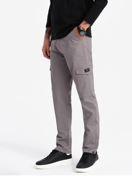 Ombre Clothing Graue Herren Cargo-Hose Ombre Kleidung