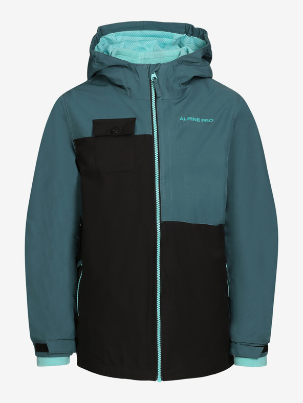 ALPINE PRO Graue Jungenjacke mit Sweatshirt ALPINE PRO Plega