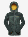 ALPINE PRO Dunkelgrüne Kinder-Softshell-Jacke ALPINE PRO Hooro