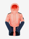 ALPINE PRO Orangefarbene Kinder-Skijacke mit PTX ALPINE PRO Zaribo-Membran