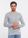 Ombre Clothing Hellgrauer Herren Pullover Ombre Kleidung