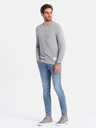 Ombre Clothing Hellgrauer Herren Pullover Ombre Kleidung