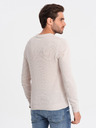 Ombre Clothing Beige Herren Pullover Ombre Kleidung