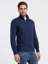 Ombre Clothing Dunkelblau Herren Kragen Pullover Ombre Kleidung