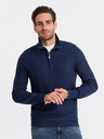 Ombre Clothing Dunkelblau Herren Kragen Pullover Ombre Kleidung