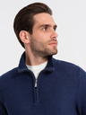 Ombre Clothing Dunkelblau Herren Kragen Pullover Ombre Kleidung
