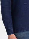 Ombre Clothing Dunkelblau Herren Kragen Pullover Ombre Kleidung