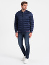 Ombre Clothing Dunkelblau Herren Steppbomber Ombre Clothing
